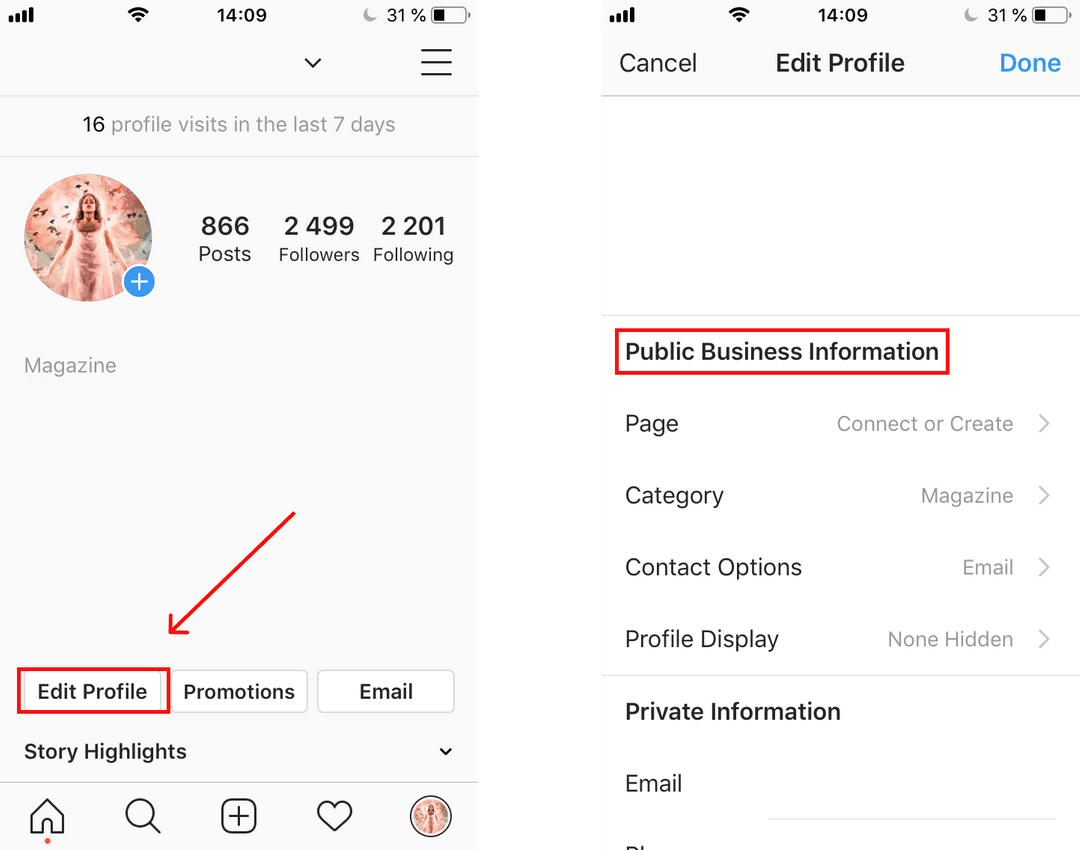 Instagram Business Category - does it matter?
