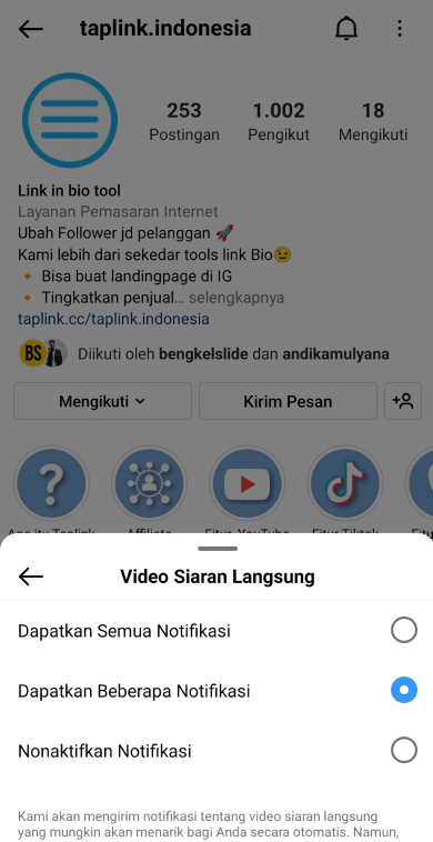 Cara Mematikan Notifikasi Instagram Semua Atau Sebagian