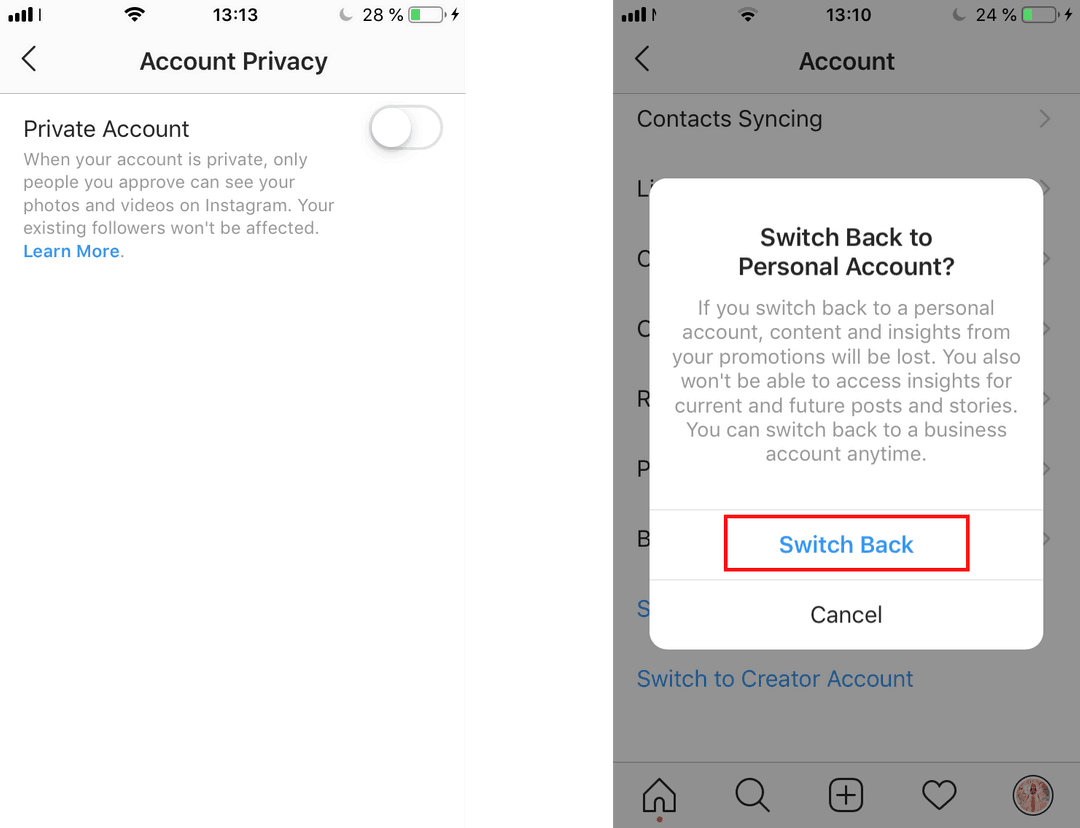 How To Delete Or Turn Off Business Profile On Instagram